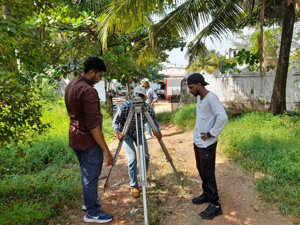 Total Station and student